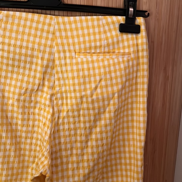Callipygian gingham yellow trousers - Picture 4 of 8